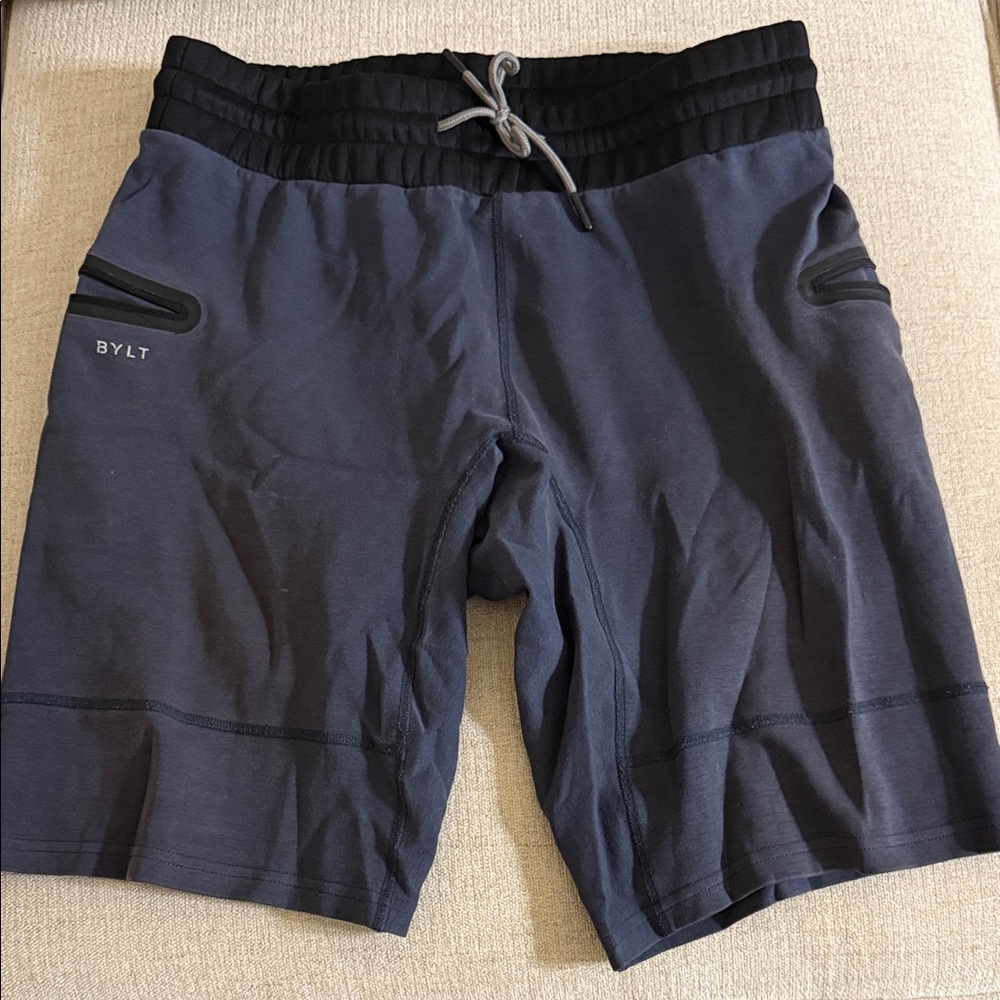 BYLT Men’s Premium Jogger Navy Athletic Shorts